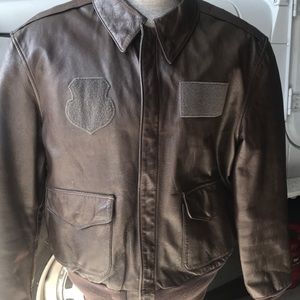 Military A2 Goat Skin Bomber Jacket